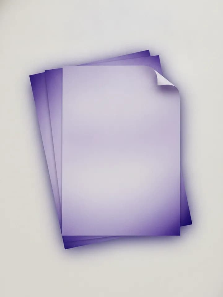 Abstract illustration: blank sheets stacked slightly askew